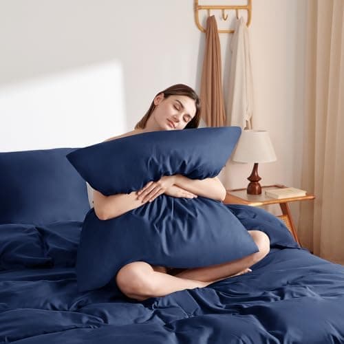 WAVVE Bettwäsche 135x200 – 4‑teiliges Mikrofaser‑Set Anthrazit (inkl. 2×80×80 cm Kissenbezüge) mit Reißverschluss, OEKO‑