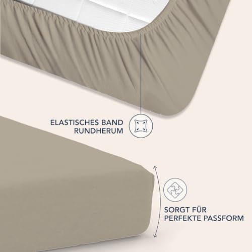 Dreamzie Spannbettlaken – 100% Mikrofaser, 35 cm Tiefe Tasche