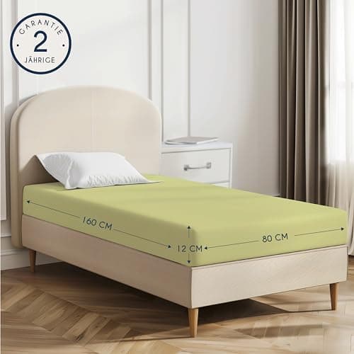 Dreamzie Spannbettlaken 90x190/200 cm – 100% Jersey‑Baumwolle, OEKO‑TEX STANDARD 100