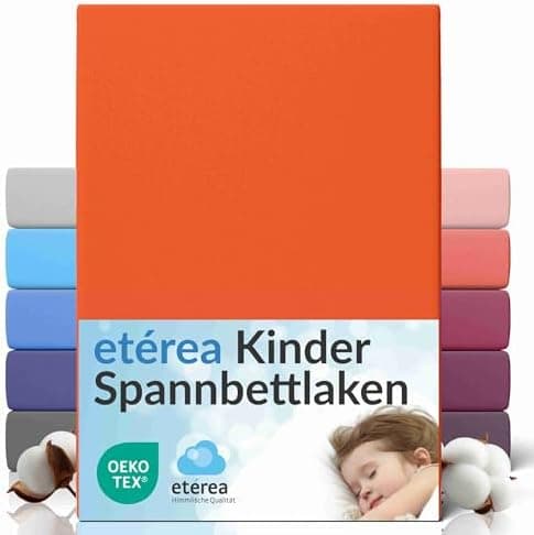 etérea Jersey-Spannbettlaken 80x200 cm Weiß – 100% Baumwolle, OEKO-TEX MADE IN GREEN & STANDARD 100