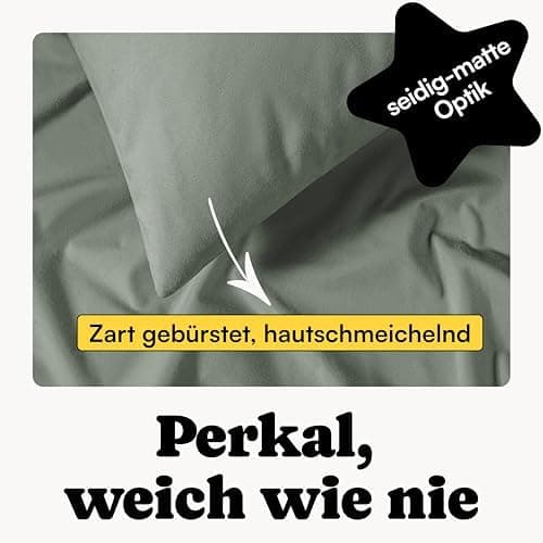 Perkal Kissenbezug Set 40x80 cm (2er) – 100% Bio-Baumwolle