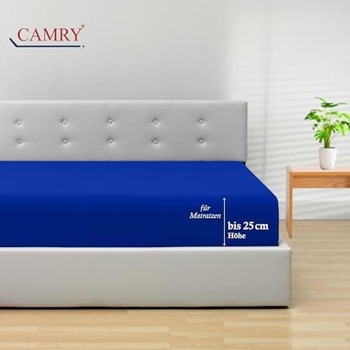 Camry Spannbettlaken 180x200–200x200 cm – Baumwoll‑Jersey Orange