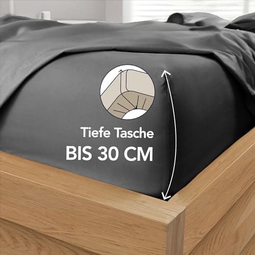 Dreamzie Spannbettlaken 120x200 cm – 100% Mikrofaser, Hoher Steg bis 35 cm