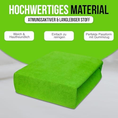 Elastisches Jersey-Spannbettlaken 90x180 cm – 100% Baumwolle, kuschelig warm