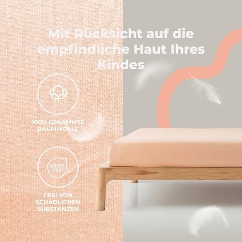 Soft Dream Spannbettlaken 90x200 cm Dunkelgrau – 100% gekämmte Baumwolle Jersey – für Kinder- & Juniorbett