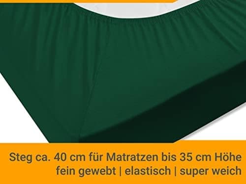 Jersey-Spannbetttuch – 100% Baumwolle, 180–200 x 200 cm