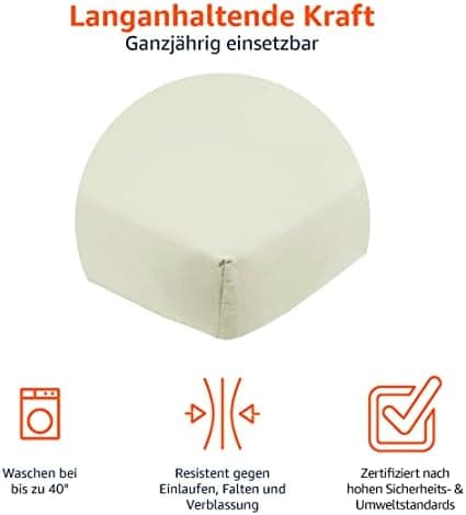 Amazon Basics Spannbettlaken – Mikrofaser Spannbetttuch 150 x 200 x 30 cm (für Matratzen bis 30 cm)