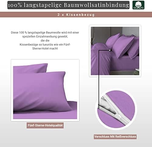 Pizuna Kissenbezüge 2er-Pack 40 x 80 cm Dunkelblau – 100% Langstapel-Baumwolle, 400 Fadenzahl