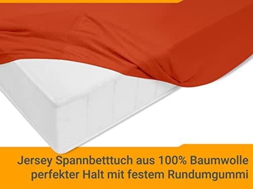Jersey-Spannbetttuch – 100% Baumwolle, 180–200 x 200 cm