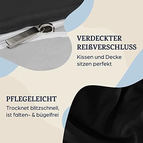 sleepwise Bettwäsche 135x200 Mikrofaser – ÖKO‑TEX zertifiziert, bügelfrei & knitterfrei, 2‑tlg. (inkl. 80x80 cm Kissenbe
