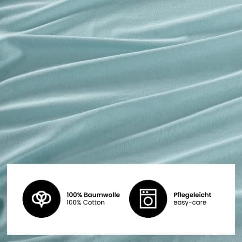Jersey-Spannbettlaken 100% Baumwolle 180×200–200×200 cm