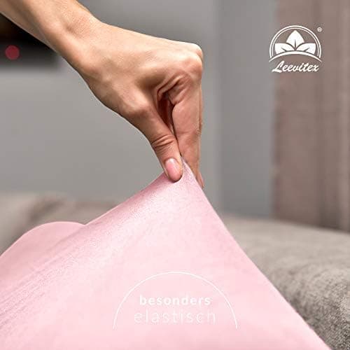 leevitex® Spannbettlaken 180x200–200x200 cm | 100% Jersey-Baumwolle | für Matratzen bis 25 cm