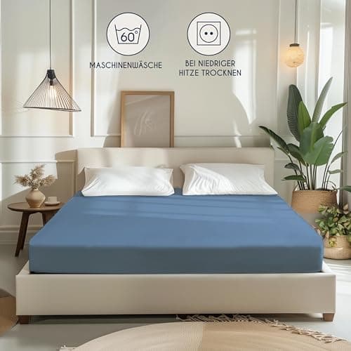 Dreamzie Spannbettlaken 90x190/200 cm – 100% Jersey‑Baumwolle, OEKO‑TEX STANDARD 100