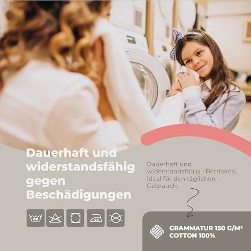 Soft Dream Spannbettlaken 90x200 cm Dunkelgrau – 100% gekämmte Baumwolle Jersey – für Kinder- & Juniorbett