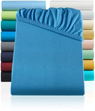 Jersey-Spannbettlaken 100% Baumwolle 180×200–200×200 cm