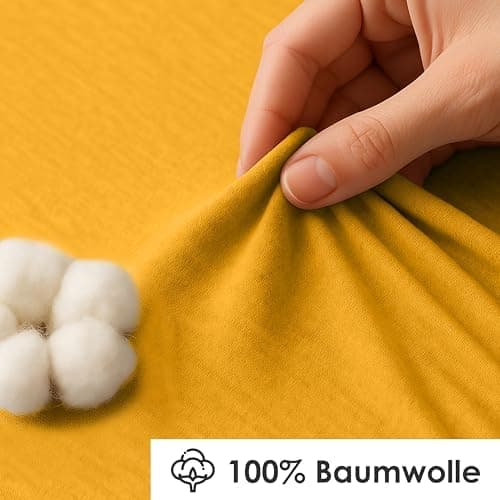 Jersey-Spannbettlaken / Spannbetttuch – 100% Baumwolle, 180x200–200x200 cm