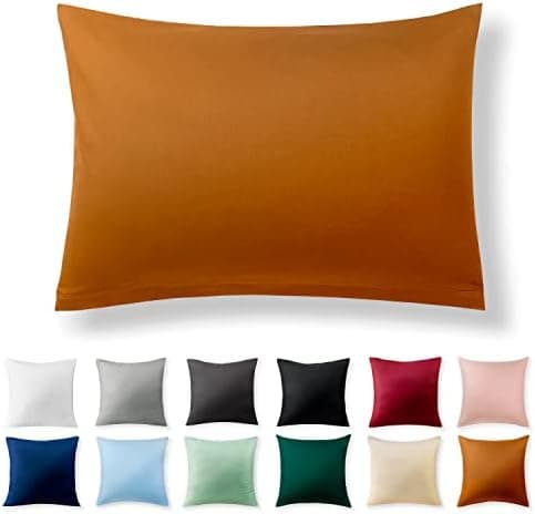 2er-Set Kissenbezüge 40 x 80 cm – Renforcé, 100% Baumwolle, superweich mit Reißverschluss, Babyrosa