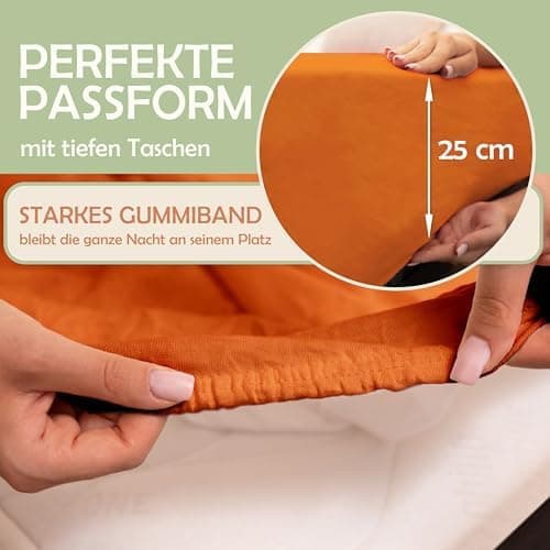 NatureMark Mikrofaser-Spannbettlaken 90x200–100x200 cm, türkis