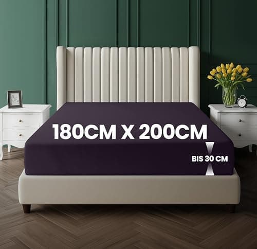 Utopia Bedding Spannbettlaken 120 x 200 cm für Matratzen bis 30 cm – gebürstete Mikrofaser, OEKO‑TEX® STANDARD 100