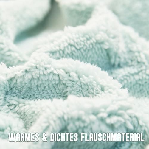 Kuschelige Plüsch-Bettwäsche 135x200 cm – Teddy-Fleece, extra warm, inkl. Kissenbezug 80x80 cm (Grau)
