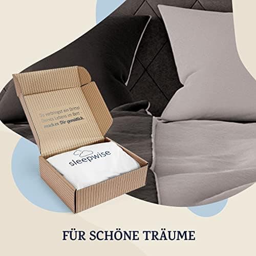 sleepwise Bettwäsche 135x200 Mikrofaser – ÖKO‑TEX zertifiziert, bügelfrei & knitterfrei, 2‑tlg. (inkl. 80x80 cm Kissenbe