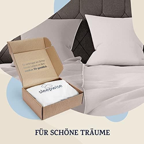 sleepwise Bettwäsche 135x200 Mikrofaser – ÖKO‑TEX zertifiziert, bügelfrei & knitterfrei, 2‑tlg. (inkl. 80x80 cm Kissenbe