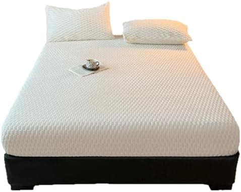 Frottee-Teddyfell Spannbettlaken – Warmes, weiches Winter-Spannbettlaken, 360° rundum elastisch inkl. Kissenbezug (90×20