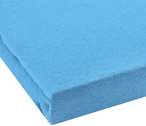 NatureMark Jersey-Spannbettlaken – 100% Baumwolle, 120 x 200 cm (Schoko Braun)