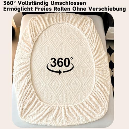 Frottee-Spannbettlaken 150x200 cm – Flauschiges, luxuriöses Spannbetttuch (Spannbettlaken + Kissenbezug-Paar)
