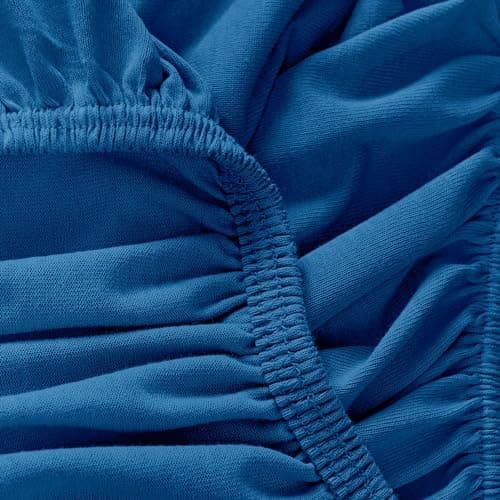 Mixibaby Spannbettlaken Jersey 100% Baumwolle – 180 x 200 cm, Hellgrau