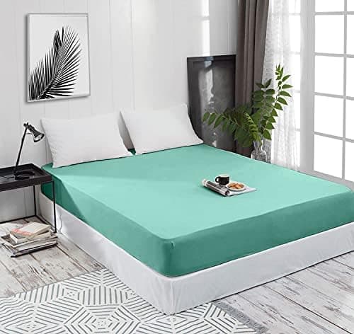 Mixibaby Spannbettlaken Jersey 100% Baumwolle – 180 x 200 cm, Hellgrau