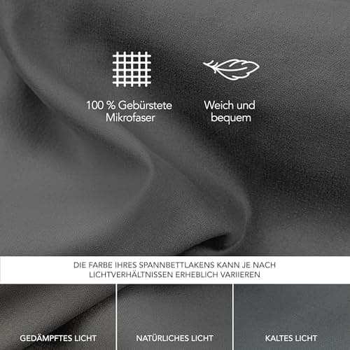 Dreamzie Spannbettlaken 120x200 cm – 100% Mikrofaser, Hoher Steg bis 35 cm