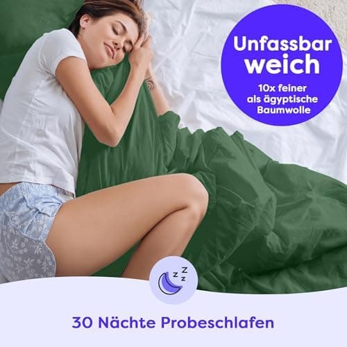 Bettwäsche 135×200 cm – Anthrazit, kuschelig weich & bügelfrei – ÖKO‑TEX MADE IN GREEN | 1x Bettbezug 135×200 + 1x Kisse