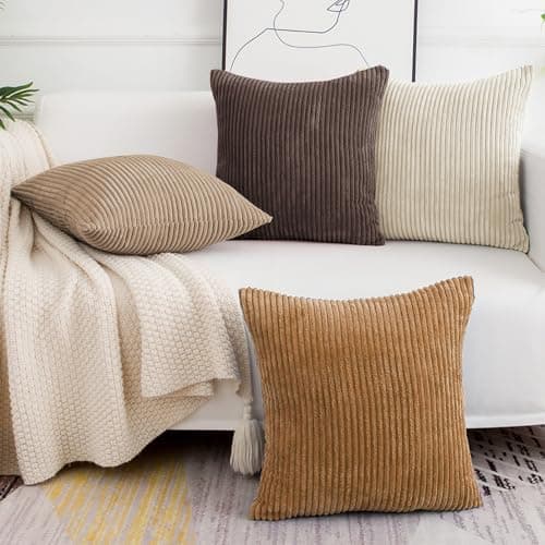 Softalker Kissenbezug 40x40 cm – 2er Set flauschig rosa, Dekokissenbezug für Sofa, Wohnzimmer & Schlafzimmer