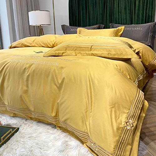 Tencel-Bettwäsche 4‑teilig – nordischer Stil, Eisseide (Sommer) seidig & atmungsaktiv – Bettbezug 200×230 cm (für 1,8 m