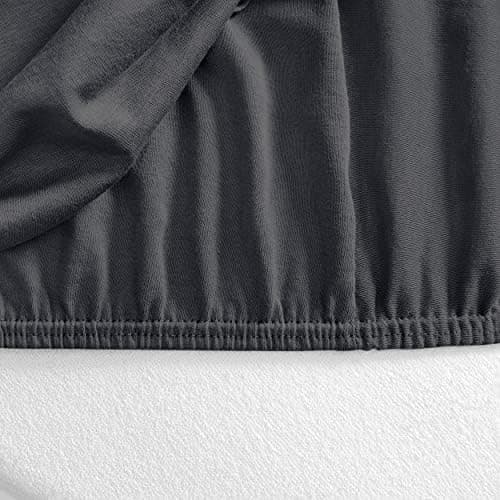 Mixibaby Spannbettlaken (Jersey) – 100% Baumwolle, 140 x 200 cm, Schwarz
