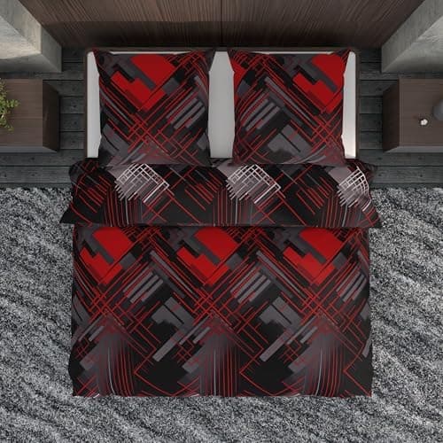 LARAWELL Bettwäsche-Set 135x200 Baumwolle