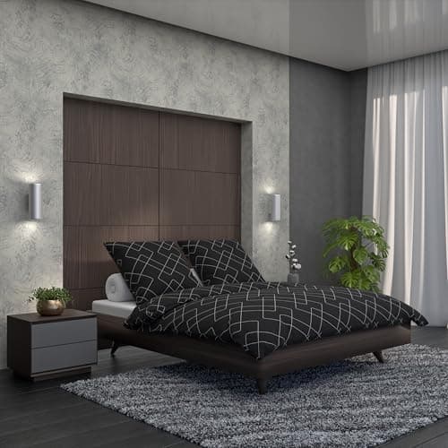 LARAWELL Bettwäsche-Set 135x200 Baumwolle
