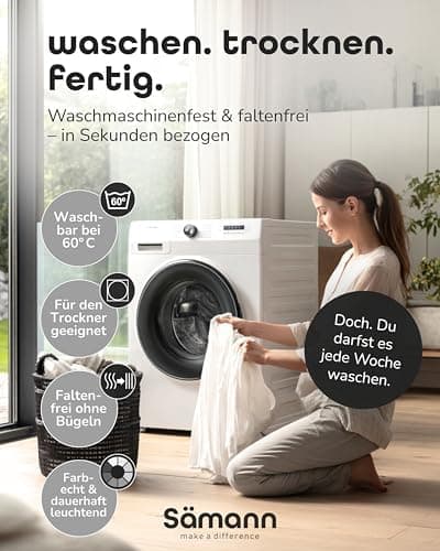 Sämann® Spannbettlaken Jersey 90x200 cm – Baumwolle, anthrazit