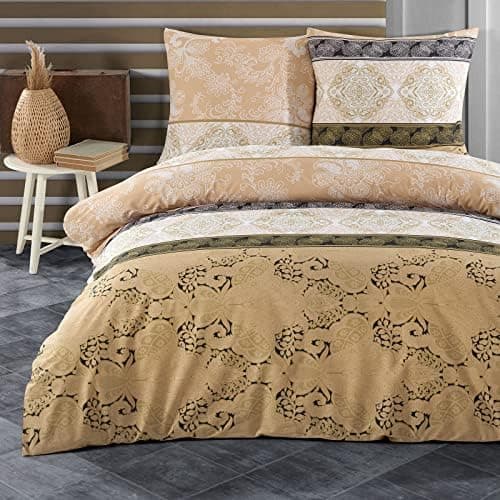 Buymax® Bettwäsche 200x200 3‑teilig (inkl. 2 x 80x80) – 100% Baumwolle Renforcé, OEKO‑TEX STANDARD 100