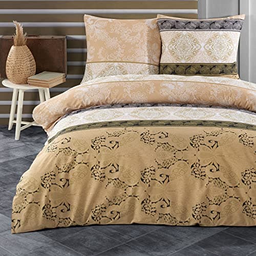 Buymax® Bettwäsche 200x200 3‑teilig (inkl. 2 x 80x80) – 100% Baumwolle Renforcé, OEKO‑TEX STANDARD 100