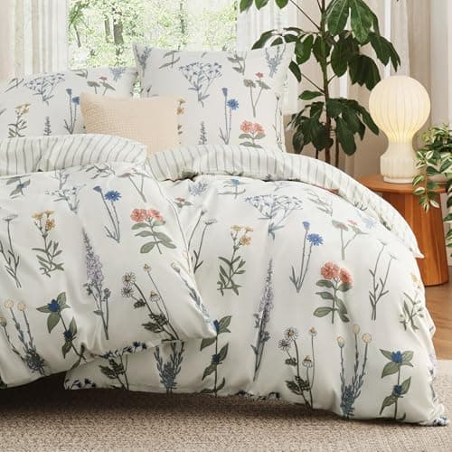 BEDSURE Bettwäsche-Set 135x200 (4-teilig) – Wendebettwäsche OEKO-TEX STANDARD 100 mit Reißverschluss, 2×80x80 Kissenbezü