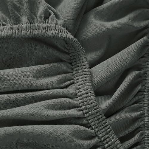 Mixibaby Spannbettlaken Jersey 100% Baumwolle – 180 x 200 cm, Hellgrau
