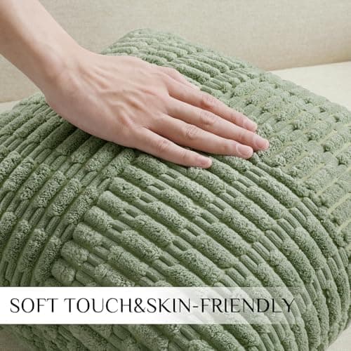 Softalker Kissenbezug 40x40 cm – 2er Set flauschig rosa, Dekokissenbezug für Sofa, Wohnzimmer & Schlafzimmer