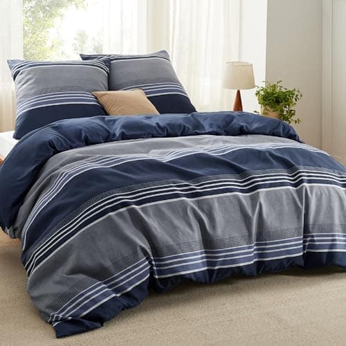 BEDSURE Bettwäsche-Set 135x200 (4-teilig) – Wendebettwäsche OEKO-TEX STANDARD 100 mit Reißverschluss, 2×80x80 Kissenbezü