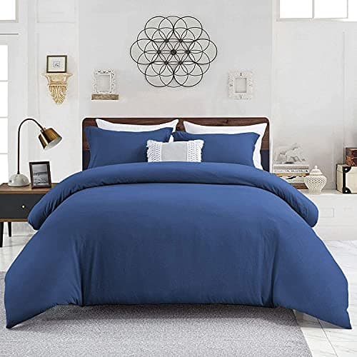 WAVVE Bettwäsche 135x200 – 4‑teiliges Mikrofaser‑Set Anthrazit (inkl. 2×80×80 cm Kissenbezüge) mit Reißverschluss, OEKO‑