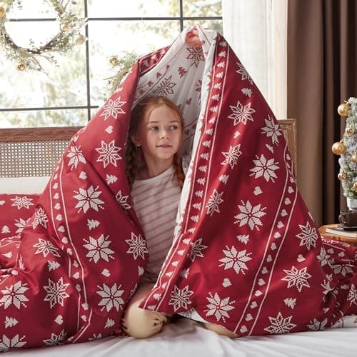 BEDSURE Bettwäsche-Set 135x200 (4-teilig) – Wendebettwäsche OEKO-TEX STANDARD 100 mit Reißverschluss, 2×80x80 Kissenbezü