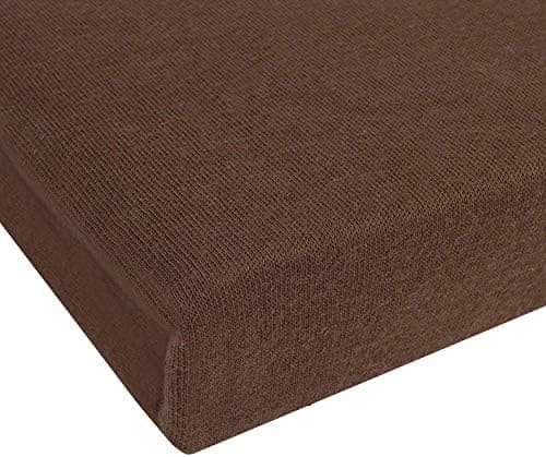 NatureMark Jersey-Spannbettlaken – 100% Baumwolle, 120 x 200 cm (Schoko Braun)