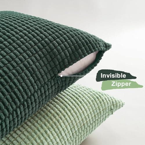 Topfinel Kissenbezüge 40x40 cm 4er-Set Rosa – Cord-Optik, flauschig, GRS‑zertifiziert