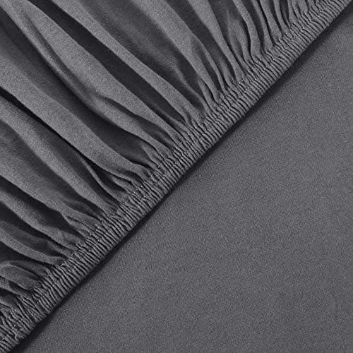 leevitex® Spannbettlaken 180x200–200x200 cm | 100% Jersey-Baumwolle | für Matratzen bis 25 cm